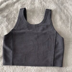 Lululemon Softstream Ribbed Black Tank Top